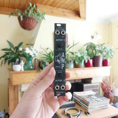 Dual Audio Amp 4HP Eurorack Stereo Amplifier 1W per Channel Headphone Speaker Output Modular Synth Module BIGZUN image 1