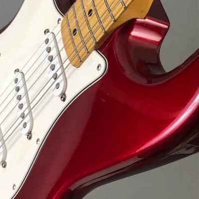 LEFTY! Vintage 1987 Fender ST72 Candy Apple Red Hendrix Voodoo Strat Custom Solid Body Guitar MIJ 7.6 Lb HSC image 7