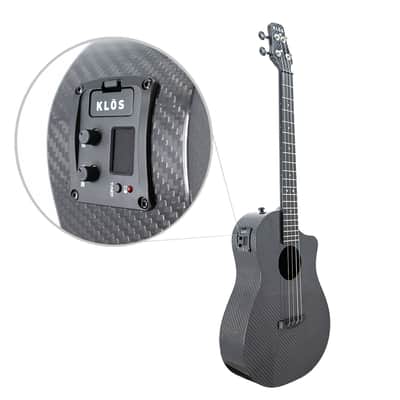 Refurbished KLOS Full Carbon Baritone Ukulele - Acoustic-Electric image 3