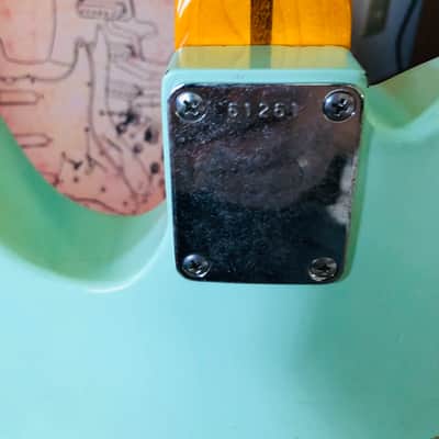 MJT/Fender Telecaster Esquire Aged Surf Green Nitro over 3-tone Sunburst image 14
