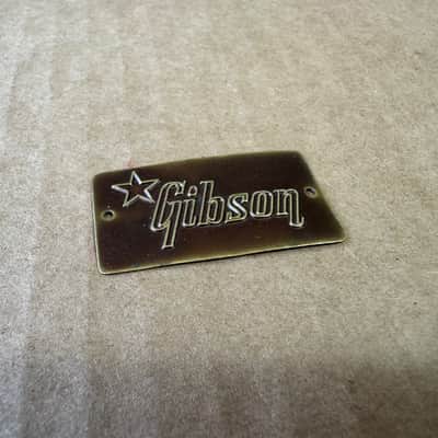 Gibson Vintage 1950's 1960's Gibson Logo Case Badge image 1