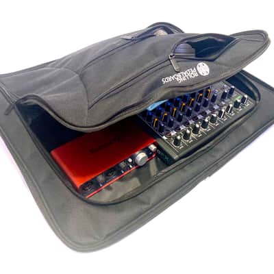 Large Aluminum Pedalboard with Rolling Case 14.5" x 22" Hook & Loop Rolling Pedalboards wheels 2 cables bundle image 11
