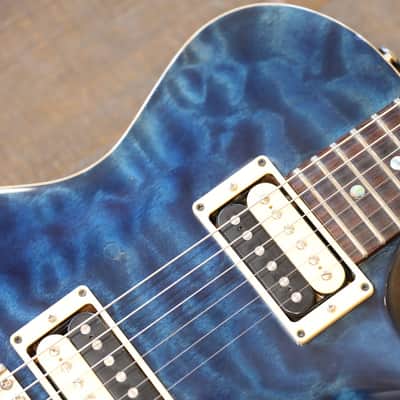 2003 PRS Custom 22 Single-Cut Electric Guitar Whale Blue Quilt 10 Top + Case image 7