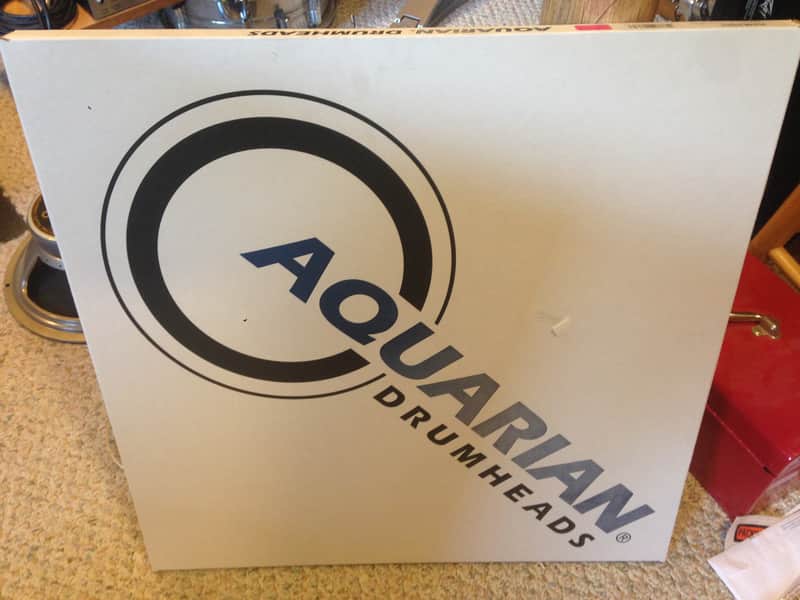 Aquarian RSM20BK-U 20" Regulator Bass Drum Head w/ 4.75" Off Set Port Hole image 1