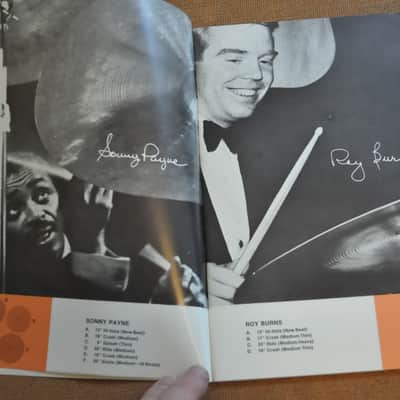 Zildjian Set-Ups of Famous Drummers vintage catalog booklet brochure 1969 image 6