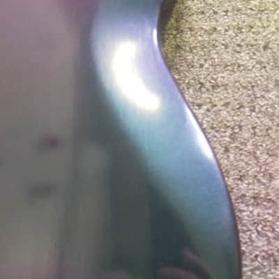 Custom Double Cut Telecaster Style Body  Finished In Colour Shift Ionic image 8