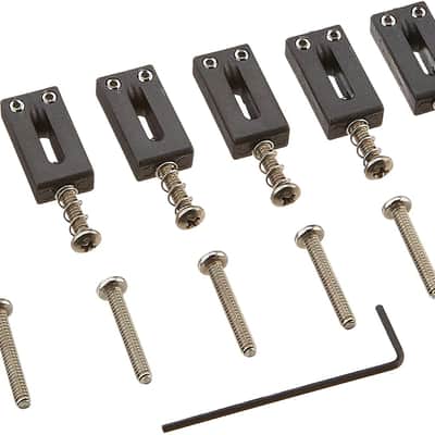 Graph Tech The PS-8000-F0 Electric Guitar String Saver Saddle Black image 1