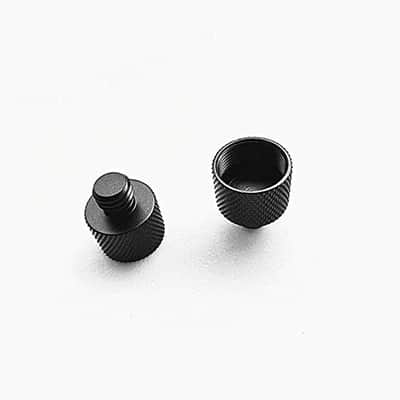 Mic Stand Adapter 5/8 to 3/8 and 5/8 to 1/4 Mic Thread Screw Adapter Combo Pack For Microphone Mounts and Stands 2 Pack Black image 5