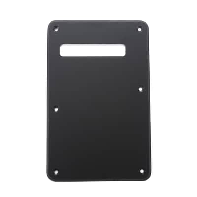 Brio Modern Style Back Plate Tremolo Cover 1 ply - US/Mexican Fender®Strat® Fit Matte Black image 1