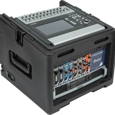 SKB 1SKB-R106W 10x6U Compact Rolling Rig Molded Audio Rack Case image 1