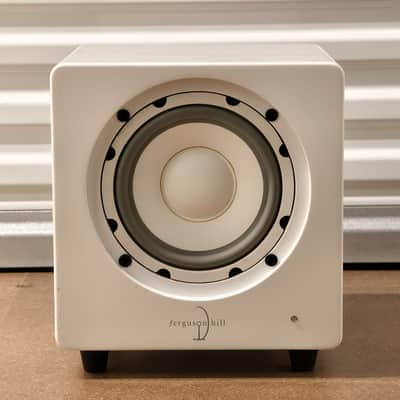 Ferguson Hill FH008 Powered Subwoofer | White Gloss Finish | 200W | Audiophile image 3