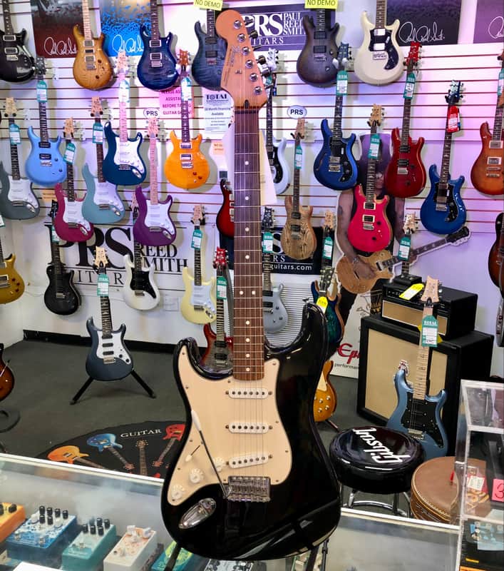 Fender Mexi Standard Stratocaster Left Handed, Black - Pre Owned image 1