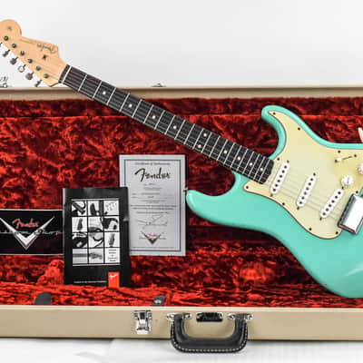 Fender 61 Stratocaster Relic Masterbuilt John English Seafoam Green 2002 image 3