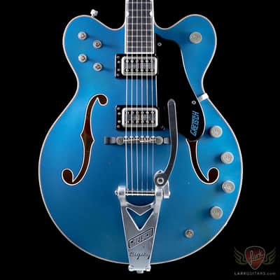 Gretsch USA Custom Shop Masterbuilt Super Broadkaster G6609T Aged Lake Placid Blue image 5