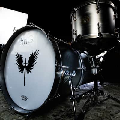 HHG Drums Carbon Steel And Walnut Kit, Brushed Satin Bild 2