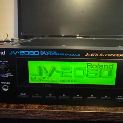 Roland JV-2080 64-Voice Synthesizer Module 1997 - 2000 - Black image 2