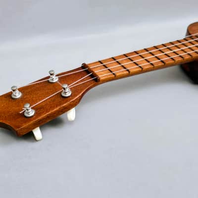 Vintage *RARE* SAM F. CHANG HONOLULU HAWAIIAN KOA 20 3/4” Soprano Ukulele w/Case image 5