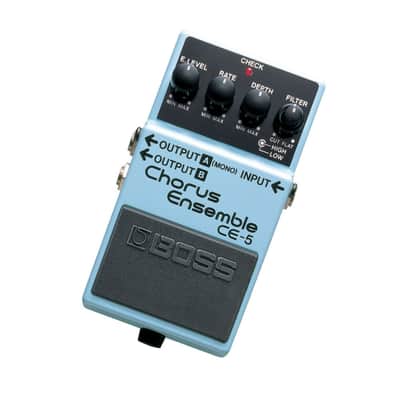 BOSS CE-5 Stereo Chorus Ensemble Compact Pedal for Creating Any Kind of Chorus Effect with Effect Level, Rate, Depth and Filter Knobs image 6