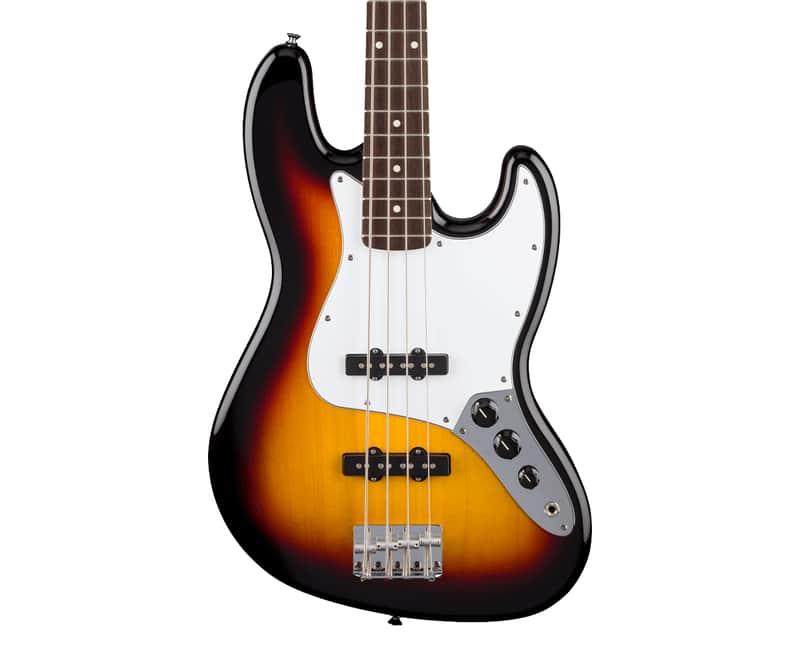Used Fender Standard Jazz Bass Guitar - 3-Color Sunburst w/Laurel FB image 1