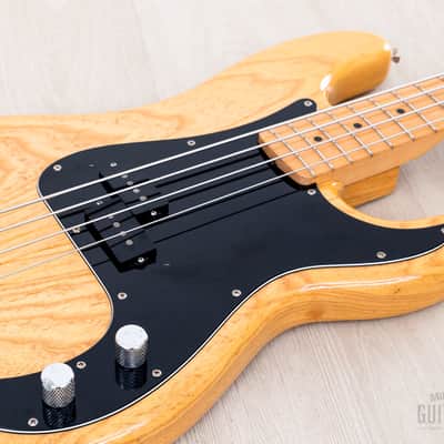 1989 Fender Precision Bass ‘70 Vintage Reissue PB70-700 Natural Ash w/ Case, Japan MIJ Fujigen image 6