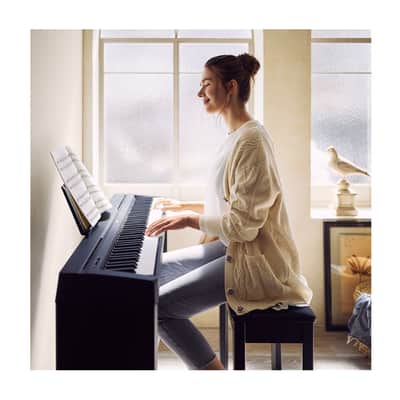 Yamaha P45B 88-Key Digital Piano with L85 Stand, Piano Bench, and Sustain Pedal image 6