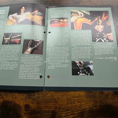 1990’s Dean Guitars Color Catalog Advertisement Dean image 2