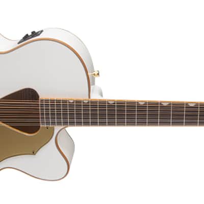 Gretsch G5022CWFE-12 Rancher Falcon Jumbo 12-String Cutaway Acousic Electric, Fishman Pickup System, White image 6