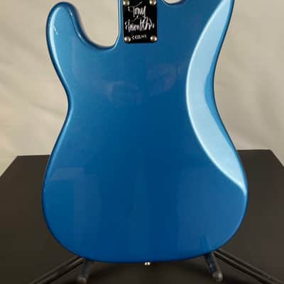 Fender Tony Franklin Signature Fretless 4-String Precision Bass Guitar, Ebony Fingerboard, Lake Placid Blue image 7