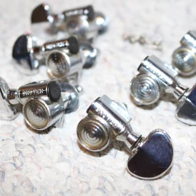 Rare Vintage 60s/70s Grover Vintage Rotomatic Bullseye 3x3 Tuners - No Tariffs image 2