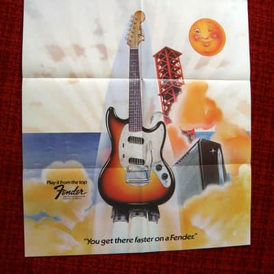 Fender Mustang poster Mustang 1973 - original image 1