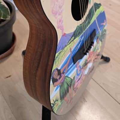 Martin Custom Shop 000-14 Hawaiian X Flame Koa Robert Armstrong Graphic Artwork USA American Auditorium Acoustic Guitar CASE QUEEN TIME CAPSULE Special Limited Edition image 18