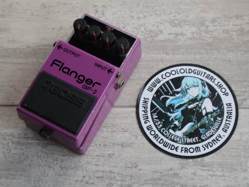 Boss BF-2 Flanger 1984-1990 (Green Label) Made In Japan | Reverb