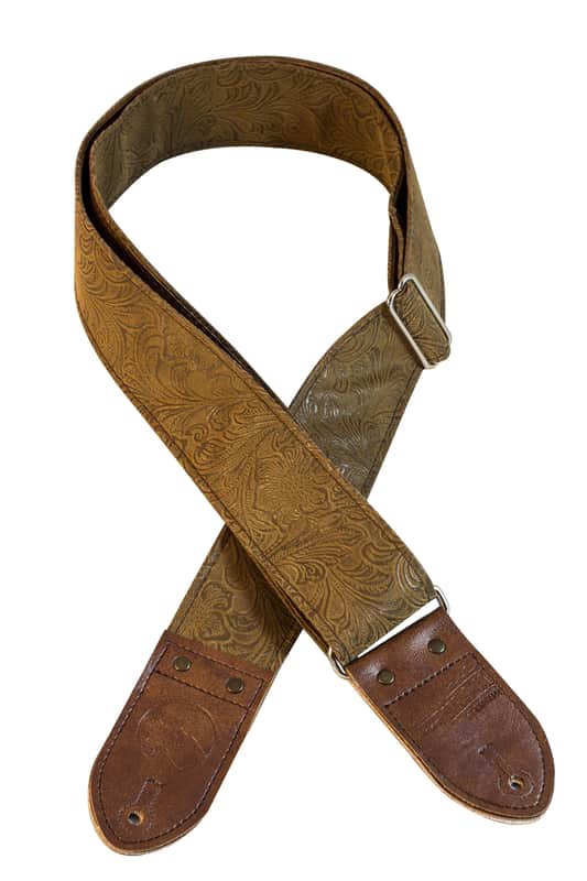 Denali Strap Co Brown Western Guitar Strap image 1