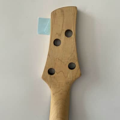 24 Frets Maple Wood 4 String Bass Guitar Neck, Rosewood Fingerboard image 4