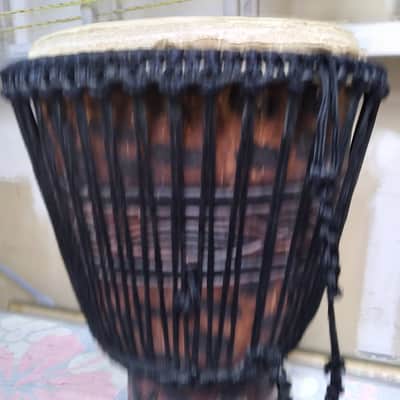 Djembe Authentic African hand carved image 3