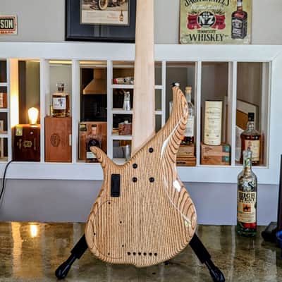 F Bass BN6 Deluxe: Walnut Top, Birdseye Maple fingerboard, 16mm spacing, Matching Ramp image 9