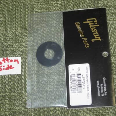 new in package A+ GIBSON Toggle Switch Washer Black with Gold Letters PRWA010 (PRWA-010) image 19