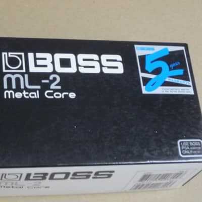 lightly used (mostly very clean) Boss EMPTY BOX for ML-2 Metal Core (NO pedal / NO paperwork) [lower part of box from different brand (DigiTech's X- Series) pedal box fits fine w/ Boss lid] late 2000s / early 2010s (refer to pictures for condition) image 6
