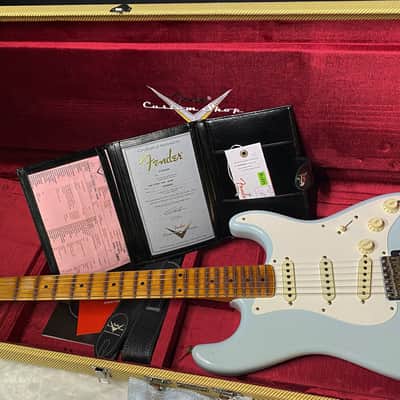 Fender Custom Shop 1957 Stratocaster Journeyman Relic - Aged Sonic Blue - 7.8lbs - Authorized Dealer - OPEN BOX - SAVE BIG! G06385 image 17