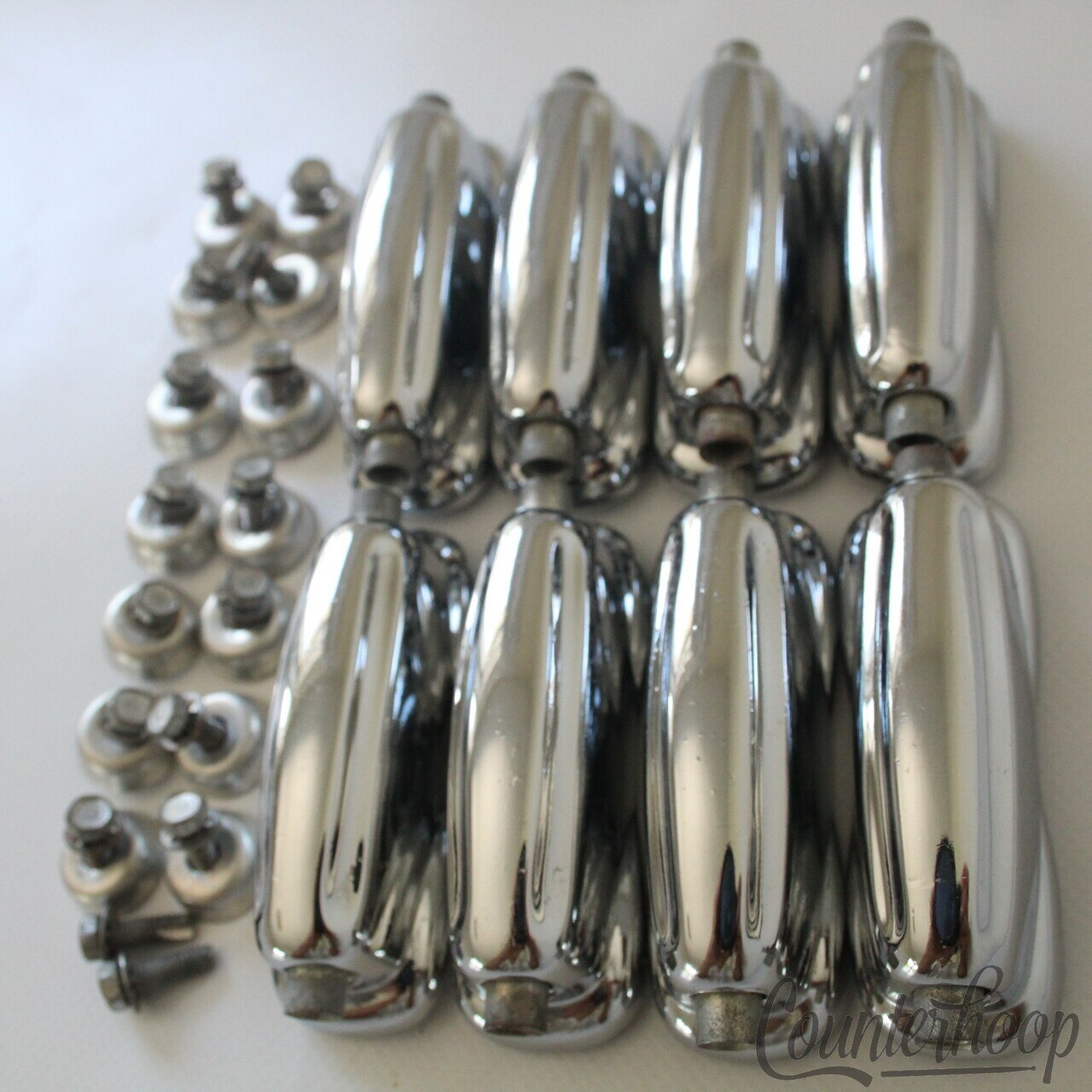 Slingerland 8x Sound King Metal Shell Snare Drum Lugs Chrome Vintage 60s-70s USA — main photograph