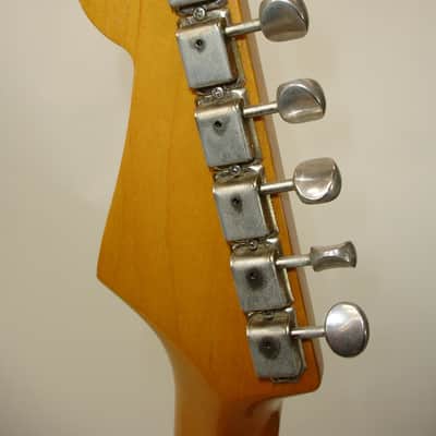 Vintage 1985 Fender Standard Stratocaster Electric Guitar - Black with Maple Fingerboard MIJ image 10