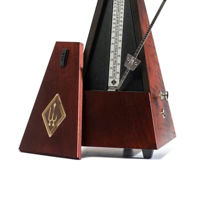 Wittner 811M Pyramid Metronome, Mahogany Wooden Case with Bell, Matte Finish image 1