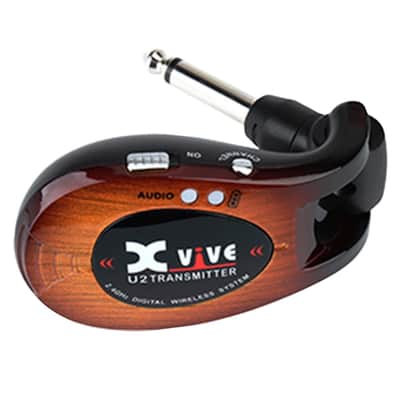Xvive U2 Complete Guitar Bass Instrument Wireless System Sunburst w Case image 3