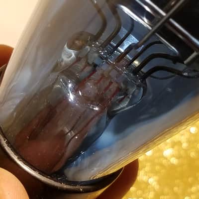 Arcturus ONE (1) Type 01A Antique AT1000 TESTED Vacuum Tube Engraved Blue glass Triode 1923-1931 image 12
