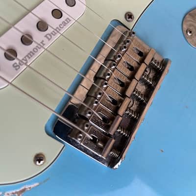 MJT Stratocaster Hardtail with Fender Jimi Hendrix Neck “Daphne Blue Heavy Relic” image 21