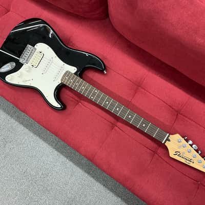 Starcaster by Fender Strat Electric Guitar - Black image 6