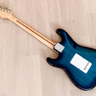 2014 Tokai Goldstar Sound AST-118 S-Style Electric Guitar Ash Body Blue Burst, Japan image 10