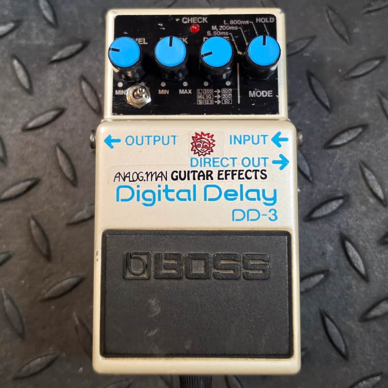 Boss DD-3 Digital Delay with Analogman High Cut Mod 3 Way Toggle Modded image 1