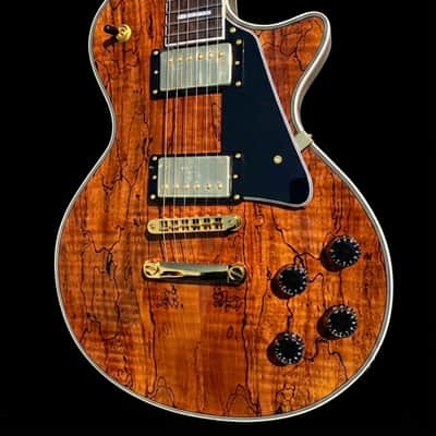 Firefly Electric Guitar FFSP * Spalted Maple Top w/Gold Hardware LP Style image 2