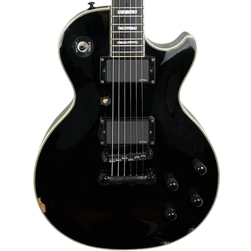 Epiphone Les Paul Custom EMG 2010 - Ebony image 1